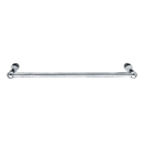 26024 - Traditional Brass - 12" Towel Bar - Oval Rosette - Polished Chrome