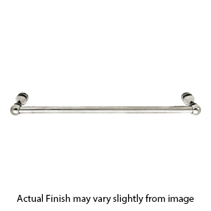 26021 - Traditional Brass - 18" Towel Bar - Rectangular Rosette - Polished Nickel