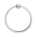 2601 - Traditional Brass - Towel Ring - Oval Rosette - Polished Chrome