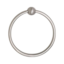 2601 - Traditional Brass - Towel Ring - Rectangular Rosette - Satin Nickel