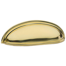 86123 - Traditional Brass - 3" Cup Pull - Polished Brass
