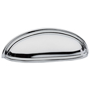 86123 - Traditional Brass - 3" Cup Pull - Polished Chrome