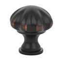 86121 - Traditional Brass - 1" Melon Knob - Oil Rubbed Bronze