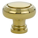 86610 - Traditional Brass - 1.25" Norwich Knob - Polished Brass