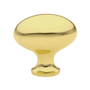 86015 - Traditional Brass - 1" Egg Knob - Unlacquered Brass