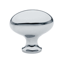 86015 - Traditional Brass - 1" Egg Knob - Polished Chrome