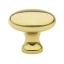 86013 - Traditional Brass - 1" Providence Knob - Unlacquered Brass