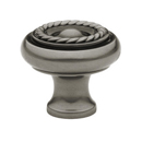 86112 - Traditional Brass - 1" Rope Knob - Pewter