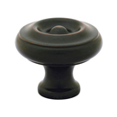 86114 - Traditional Brass - 1" Waverly Knob - Oil Rubbed Bronze