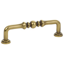 86128 - Traditional Brass - 3" Spindle Pull - French Antique