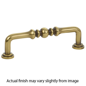 86129 - Traditional Brass - 3.5" Spindle Pull - French Antique