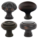Traditional Brass Knobs - Oil Rubbed Bronze