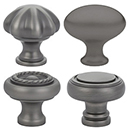 Traditional Brass Knobs - Pewter