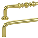 Traditional Brass Pulls - Unlacquered Brass