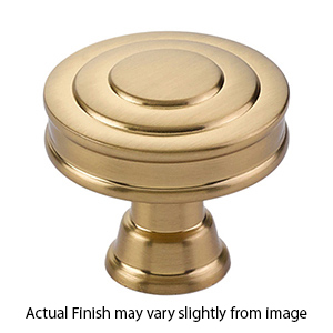 Transitional Heritage - 1.25" Glendon Knob - Satin Brass