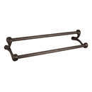 27081 - Tuscany - 18" Double Towel Bar - Rosette #14 - Medium Bronze