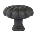 86229 - Tuscany Bronze - 1" Fluted Round Knob - Medium Bronze