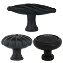 Tuscany Bronze Knobs - Flat Black