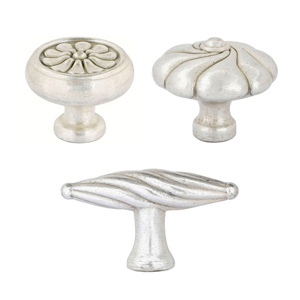 Tuscany Bronze Knobs - Silver Patina