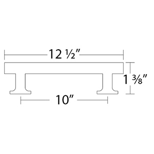 86677 - Urban Modern - 10" cc Freestone Pull - Oil Rubbed Bronze