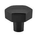 86457 - Urban Modern - 1 1/8" Mod Hex Knob - Flat Black