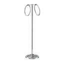 Ring Towel Holder Stand - Polished Chrome