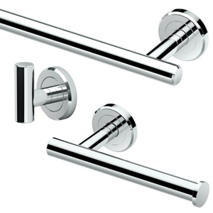 Latitude 2 Bath Hardware - Polished Chrome