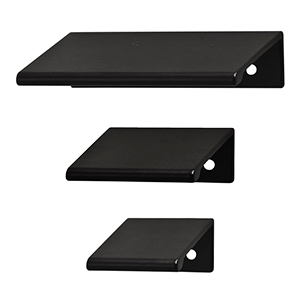 Tab Pulls - Polished Black