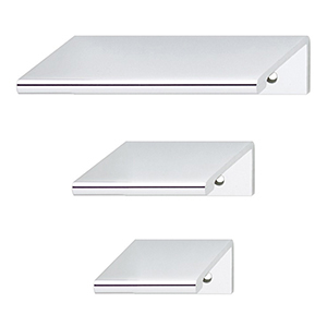 Aluminum Tab Pulls - Polished Chrome