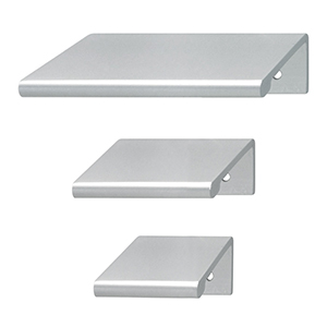 Aluminum Tab Pulls - Silver Anodized