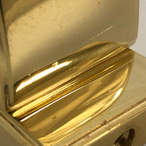 Arch - Shower Rod End Flanges - Unlacquered Brass
