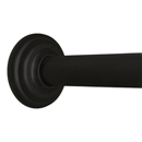 36" Shower Rod - Classic High Quality - Matte Black