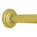 36" Shower Rod - Classic High Quality - Polished Brass