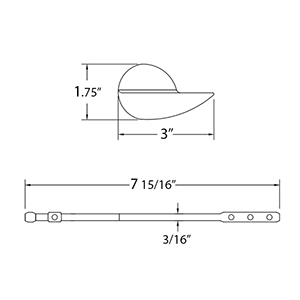 Toilet Tank Trip Lever - 906 - Crosswater