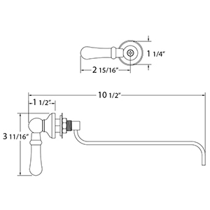 Toilet Tank Trip Lever - 918 - Mansfield