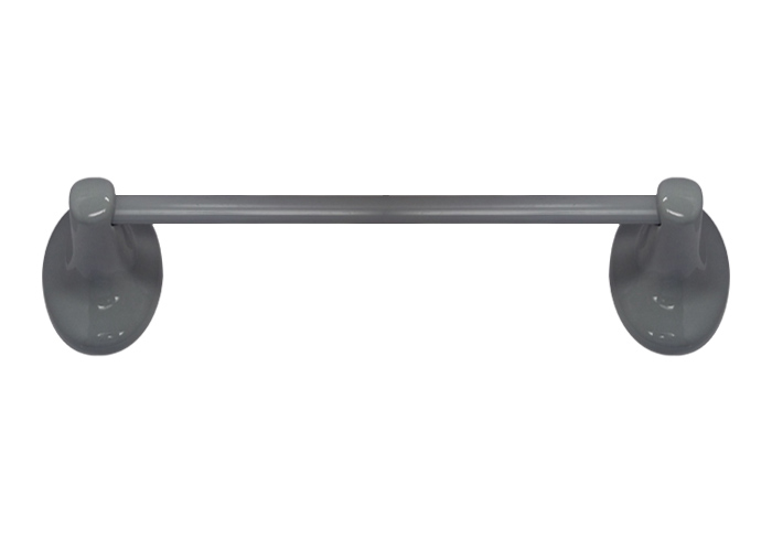 Lenape Clic Porcelain Towel Bar Gray