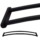 48" Decorative Double Curved Shower Rod