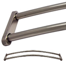 36" Decorative Double Curved Shower Rod