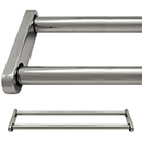 66" Modern Double Straight Shower Rod