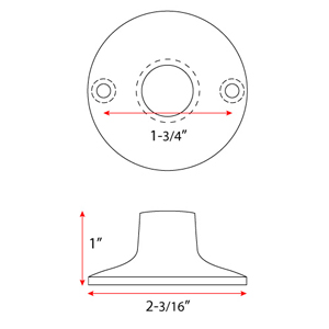 Flange for 5/8" Ceiling Support