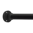 Heavy Duty Round - Shower Rod - Matte Black