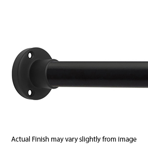 36" Shower Rod - Heavy Duty Round - Matte Black