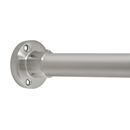 36" Shower Rod - Heavy Duty Round - Brushed/ Satin Nickel