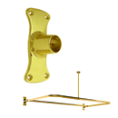 Brass D-Shape Shower Rod - 48" x 60"