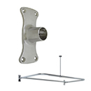 30" x 48" - D-Shape Shower Rod - Rectangular Bracket