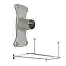 36" x 72" - D-Shape Shower Rod - Rectangular Bracket