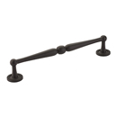 577 10B - Atherton - 8" Knurled Footplate Pull - Oil Rubbed Bronze