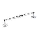 577 26 - Atherton - 8" Knurled Footplate Pull - Polished Chrome