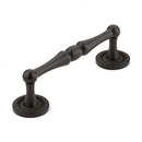 579 10B - Atherton - 4" Plain Footplate Pull - Oil Rubbed Bronze