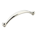 64-6 PN - Cabriole - 6" Cabinet Pull - Polished Nickel